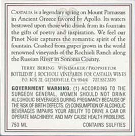 Back Label